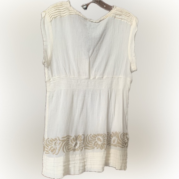 CALVIN KLEIN beige surplice blouse with elastic waste, size xl - Picture 8 of 8